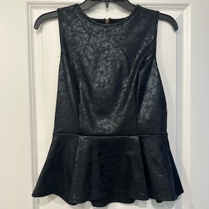 Faux Leather Top - Medium